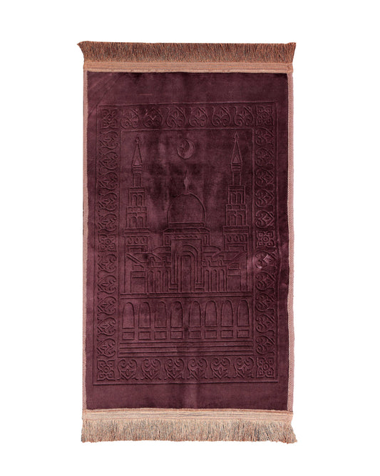 سجادة صلاة بنية اللون