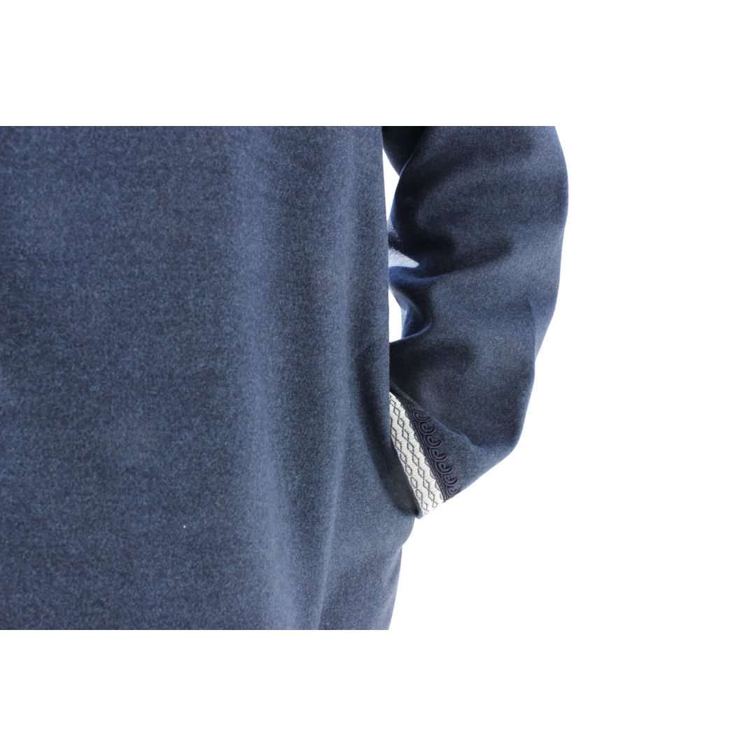 Winter Blue Hooded Moroccan (قماش جوخ)