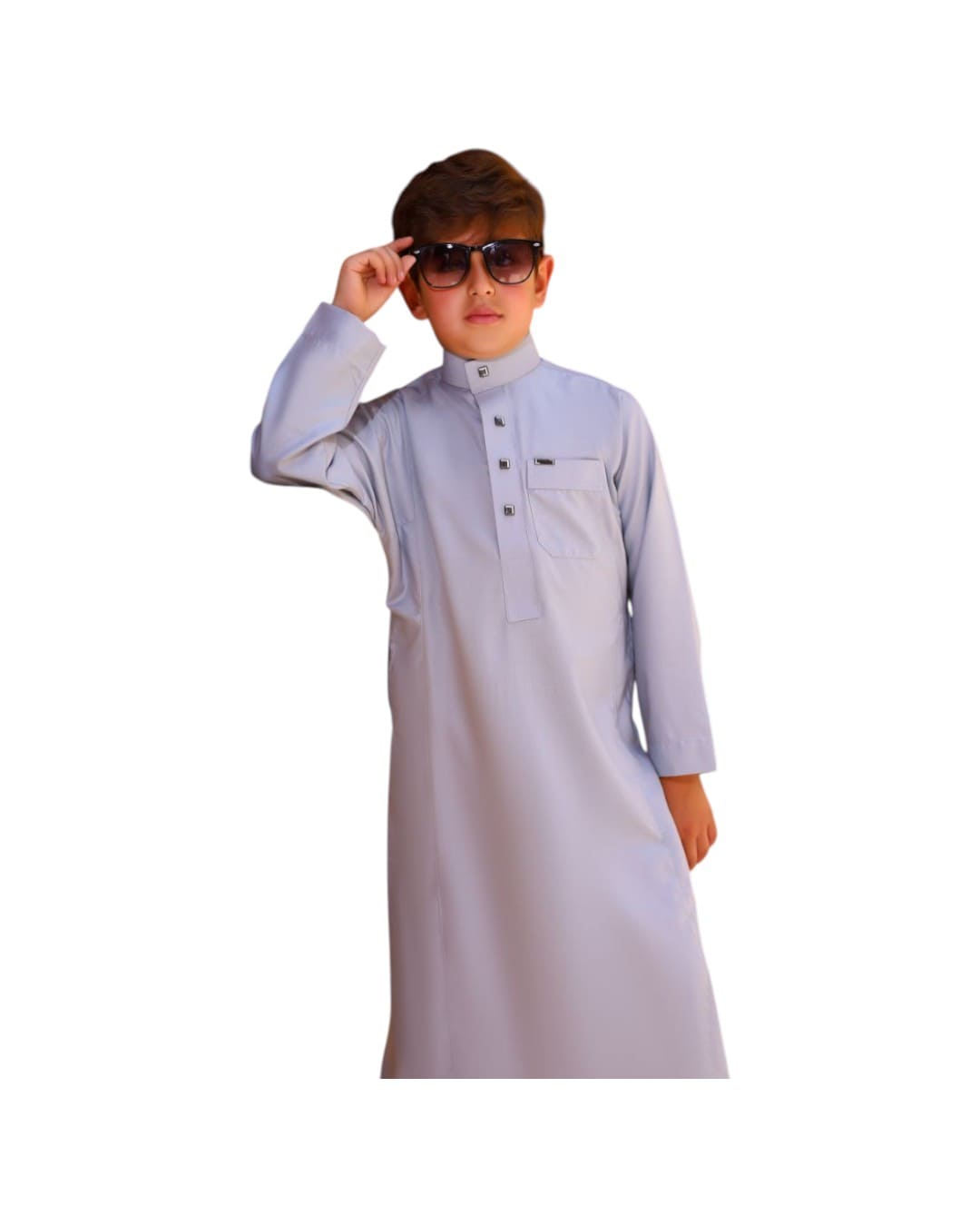 Grey Kids Jilbab