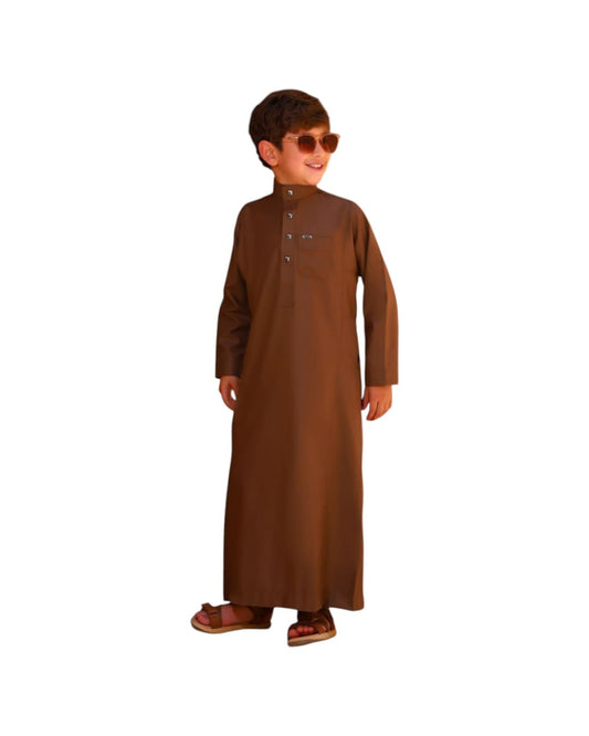 جلباب بني للأطفال