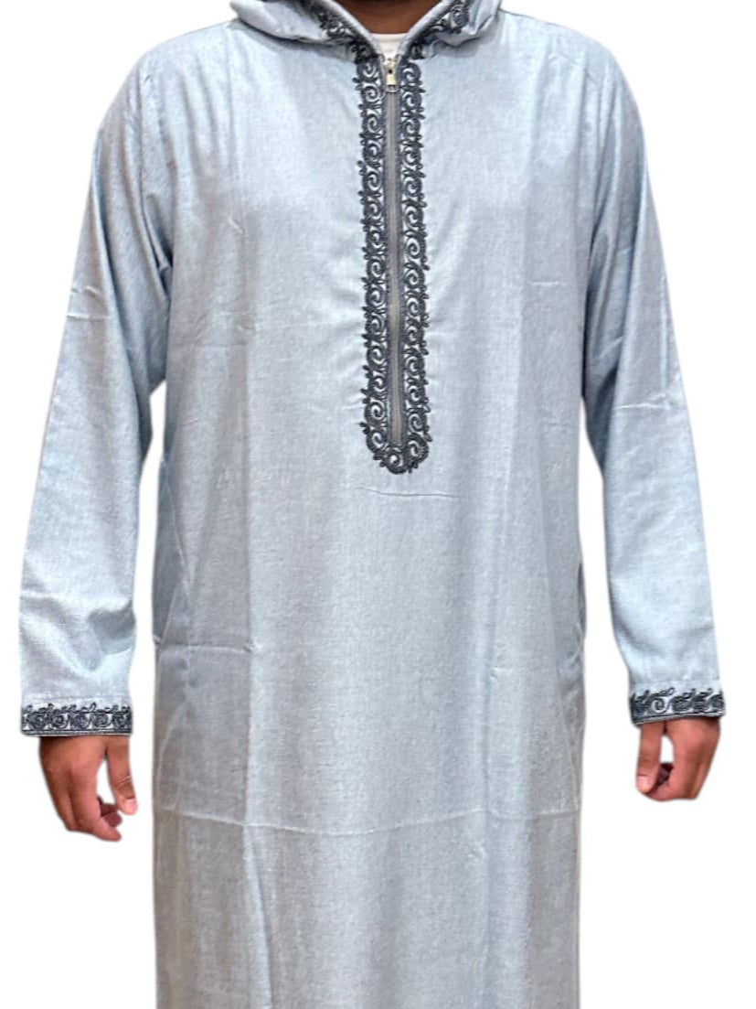 Summer Linin Light Blue Jilbab