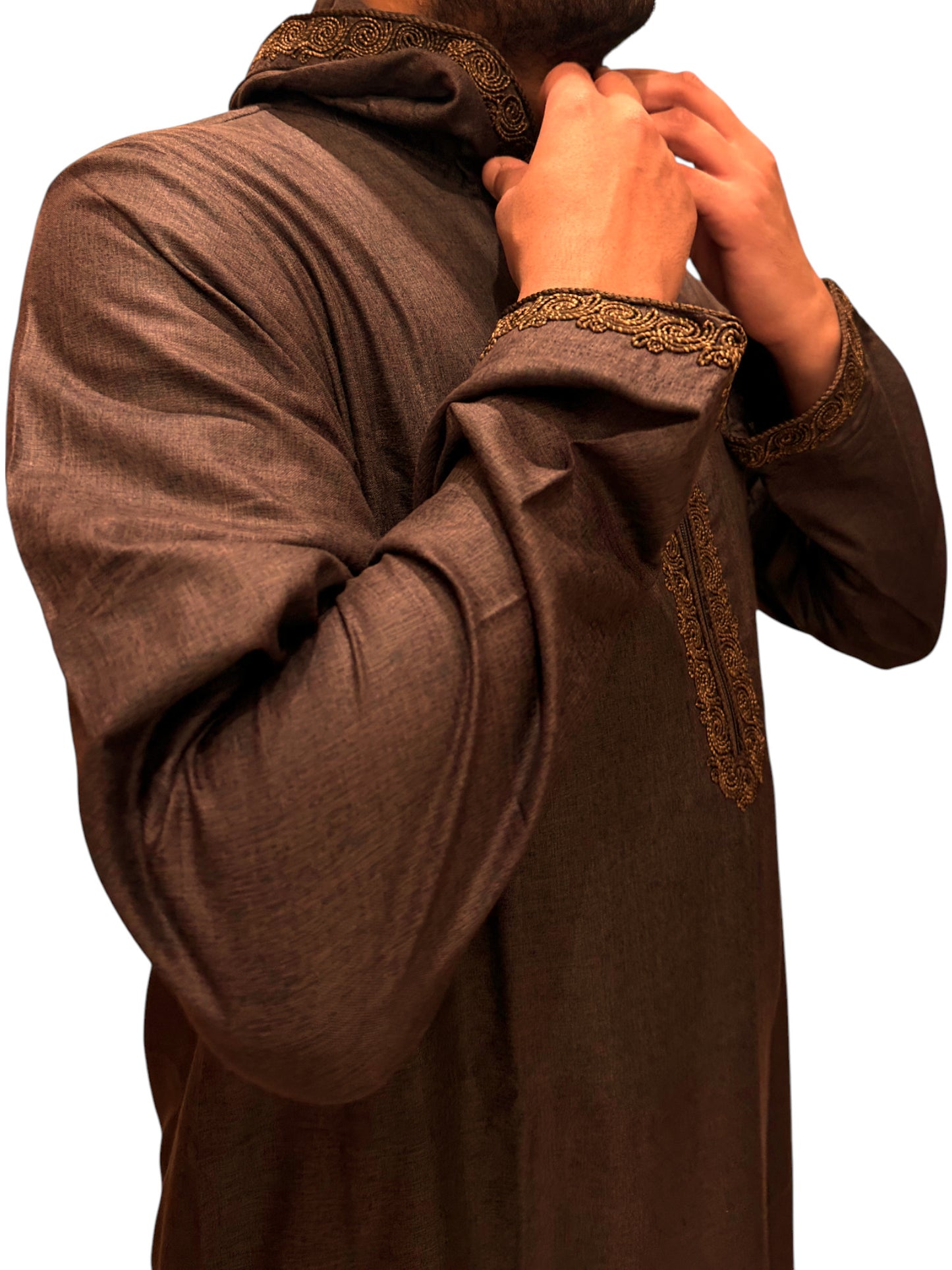 Summer Linin Brown Jilbab