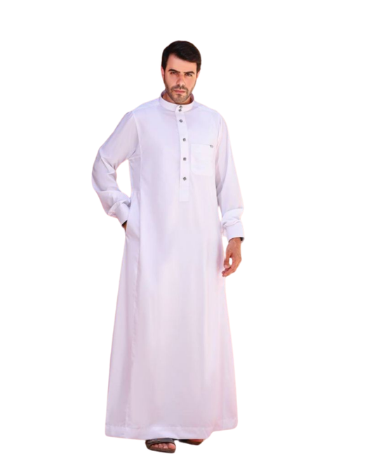 جلباب سعودي أبيض