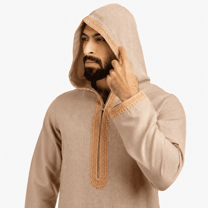 Summer Linin Beige Jilbab