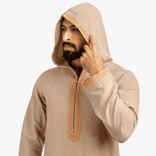 Summer Linin Beige Jilbab