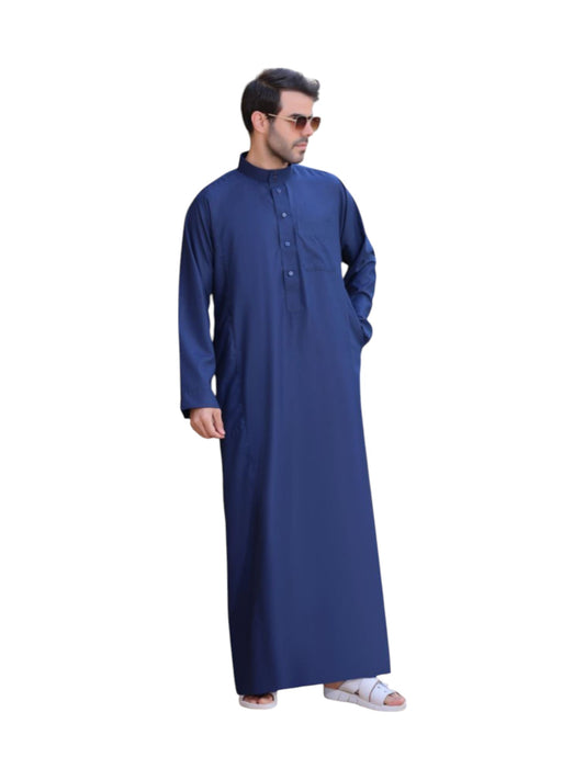 جلباب ازرق سعودي