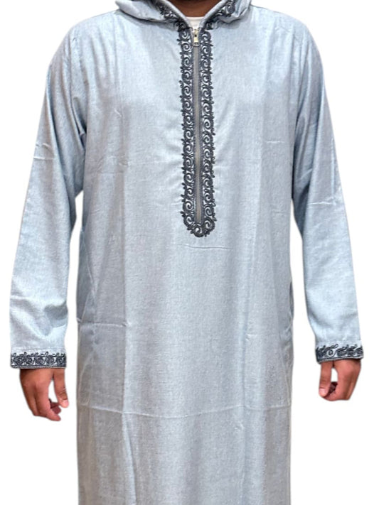 Summer Linin Light Blue Jilbab