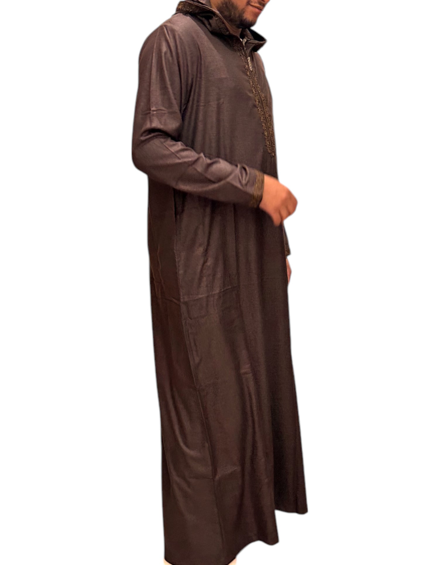 Summer Linin Brown Jilbab