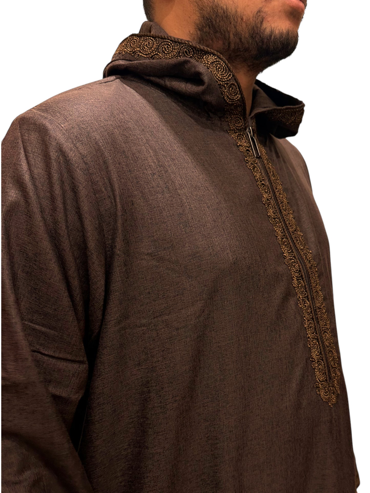 Summer Linin Brown Jilbab