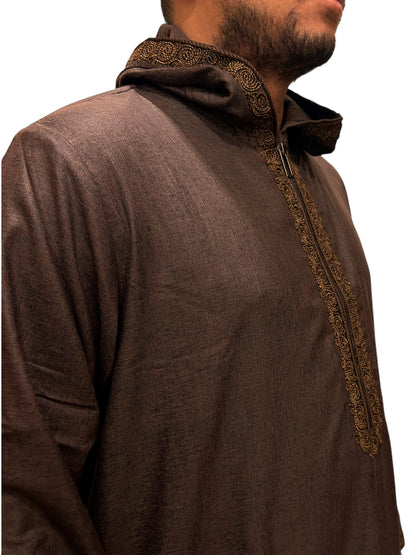 Summer Linin Brown Jilbab