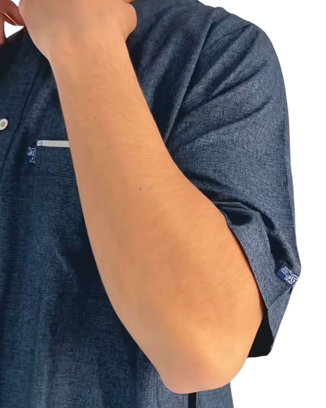 Blue Half Sleeve Jilbab