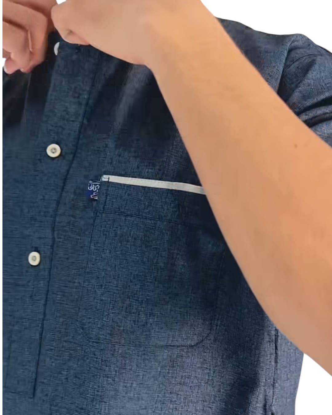 Blue Half Sleeve Jilbab