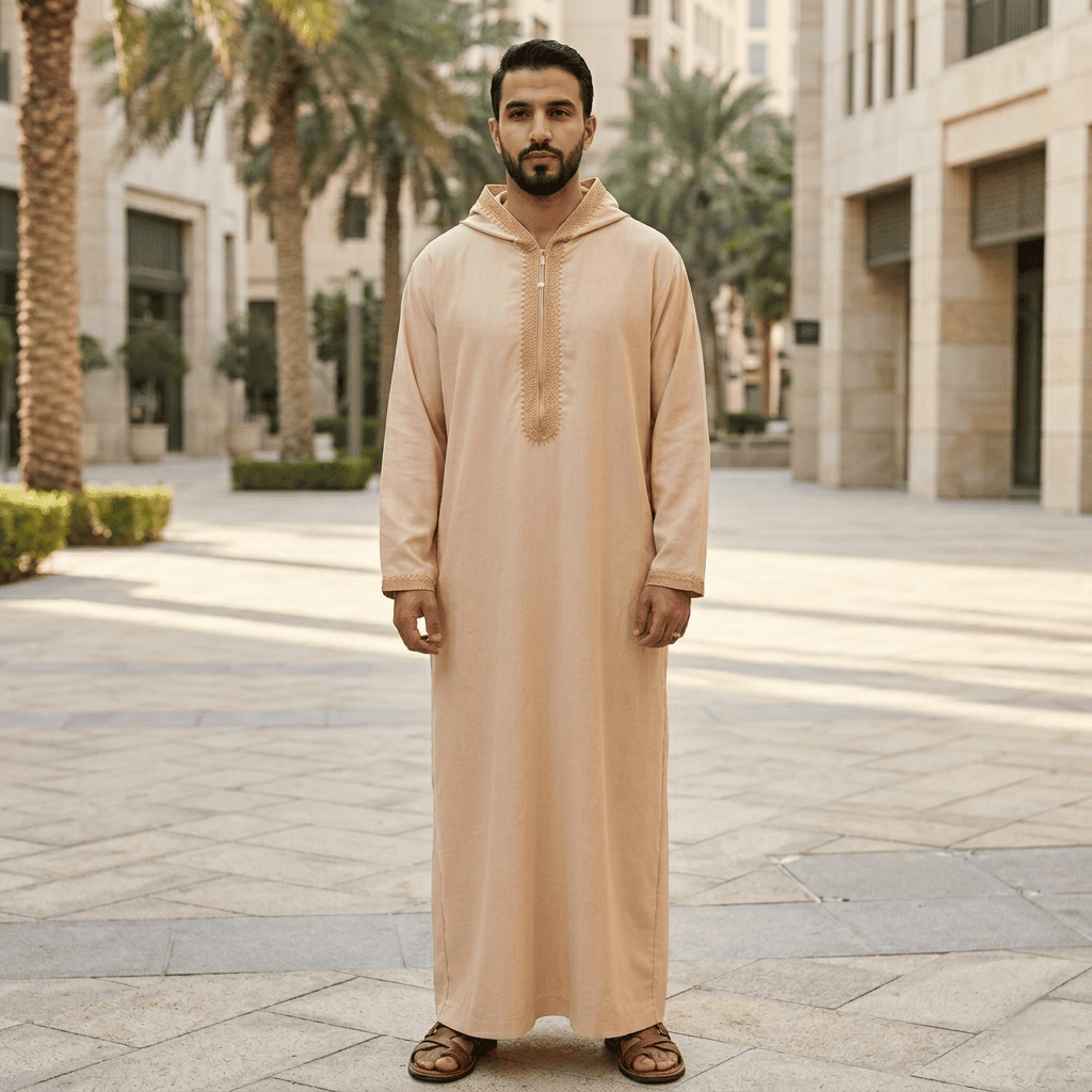 Summer Linin Beige Jilbab