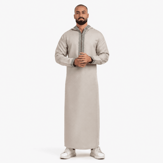 Summer Linin Light Grey Jilbab
