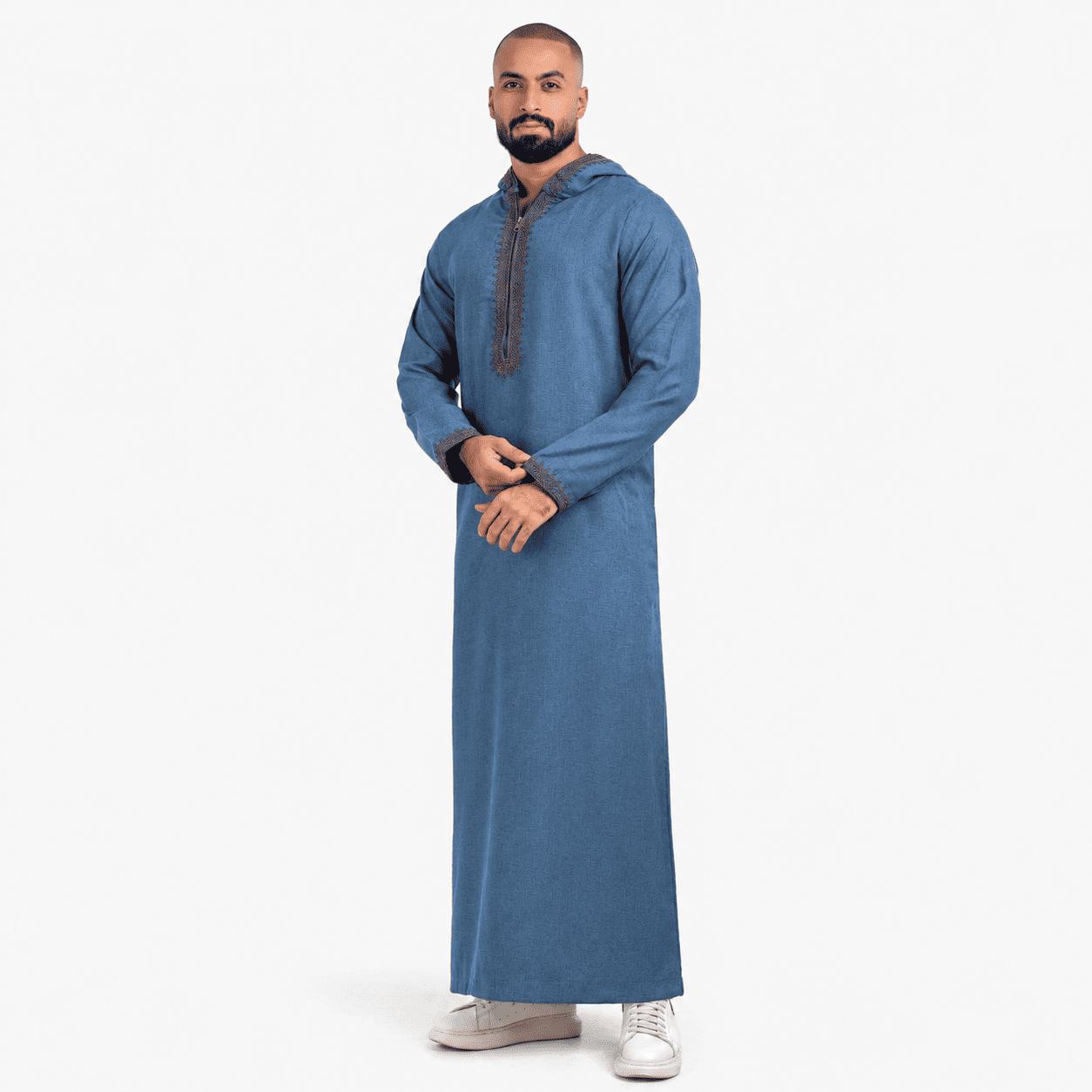 Summer Linin Blue Jilbab