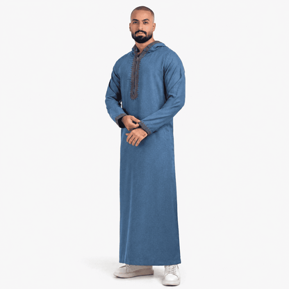 Summer Linin Blue Jilbab